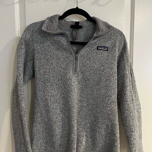 Patagonia Heather Gray Fleece Pullover
